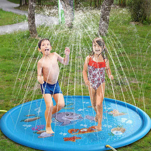 170cm Kids Inflatable Water spray pad Round Water Splash Play Pool Playing Sprinkler Mat Yard Outdoor Fun PVC Swimming Pools