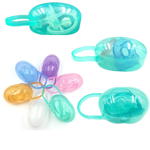 Portable Oval Hangering Baby Pacifier Case Box Dustproof Kids Pacifier Nipple Cradle Case Holder Travel Storage Nipple