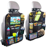 Waterproof Vehicle Storage Sundries Bag Car Seat Back Protector Cover for Children Baby Kick Mat Protect Bag