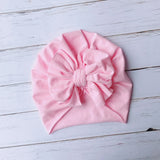 Fashion Cute Baby Hat Toddler Kids Soft Cotton Turban Beanies Hat Boy Girl Floral Bowknot Head Wraps For 0-3 Years Kids