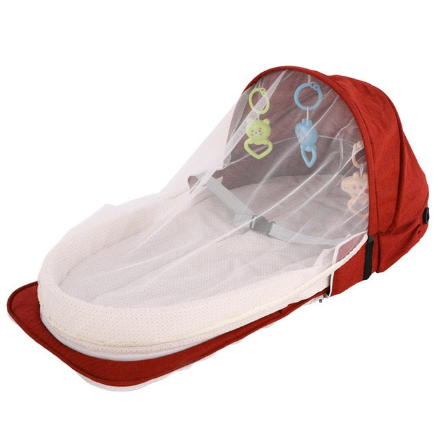 Baby Bed Travel Sun Protection Mosquito Net With Portable Bassinet Baby Foldable Breathable Infant Sleeping Basket