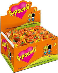 LOVE IS BUBBLE CHEWING GUM ORANGE  AND PINEAPPLE VALENTINE GIFT COMICS best 100 x