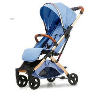 5.8 kg Light aluminium alloy stroller gold frame car Portable fold Umbrella baby stroller Newborn Travelling Pram on plane gifts