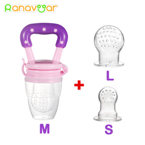 3 In 1 Baby Nipple Fresh Food Fruit Milk Feeding Bottles Nibbler Learn Feeding Drinking Water Straw Handle Teething Pacifier