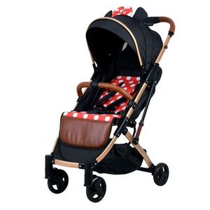 5.8 kg Light aluminium alloy stroller gold frame car Portable fold Umbrella baby stroller Newborn Travelling Pram on plane gifts