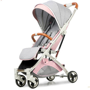 5.8 kg Light aluminium alloy stroller gold frame car Portable fold Umbrella baby stroller Newborn Travelling Pram on plane gifts