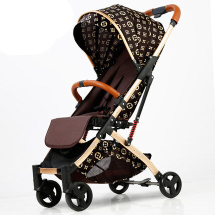 5.8 kg Light aluminium alloy stroller gold frame car Portable fold Umbrella baby stroller Newborn Travelling Pram on plane gifts