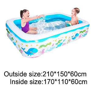 Kids inflatable Pool High Quality Children's Home Use Paddling Pool Large Size Inflatable Square Swimming Pool for baby