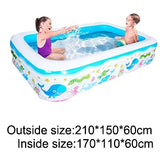 Kids inflatable Pool High Quality Children's Home Use Paddling Pool Large Size Inflatable Square Swimming Pool for baby