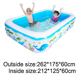 Kids inflatable Pool High Quality Children's Home Use Paddling Pool Large Size Inflatable Square Swimming Pool for baby