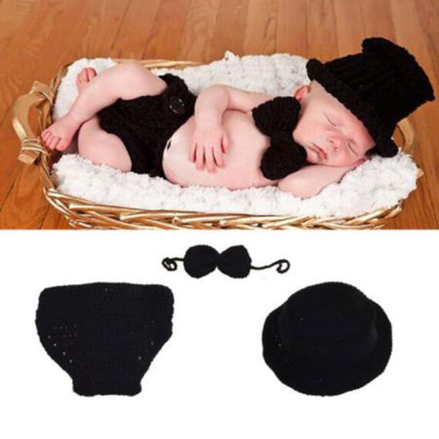 newborn photography props crothet baby clothes boy clothing boys  accessories infant  girl costume crocheted handmade outfit