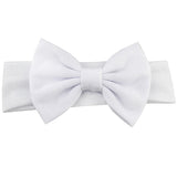 2020 New Cotton Elastic Newborn Baby Girls Solid Color Headband Bowknot Hair Band Children Infant Headband bandeau bebe