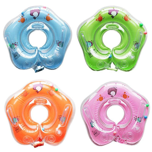 Baby Swimming Neck Ring Tube Safety Infant Bathing Float Circle Summer Inflatable Water Floating Drink Cup Holder Accessories