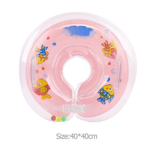 Baby Swimming Neck Ring Tube Safety Infant Bathing Float Circle Summer Inflatable Water Floating Drink Cup Holder Accessories