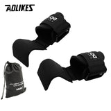 AOLIKES Weight Lifting-Hook Hand-Bar Wrist Straps Glove Weightlifting Strength Training Gym Fitness Hook Weight Lifting Gloves