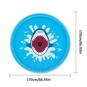 170cm Kids Inflatable Water spray pad Round Water Splash Play Pool Playing Sprinkler Mat Yard Outdoor Fun PVC Swimming Pools