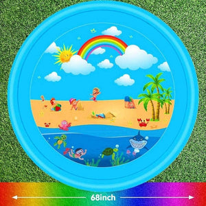 170cm Kids Inflatable Water spray pad Round Water Splash Play Pool Playing Sprinkler Mat Yard Outdoor Fun PVC Swimming Pools