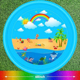 170cm Kids Inflatable Water spray pad Round Water Splash Play Pool Playing Sprinkler Mat Yard Outdoor Fun PVC Swimming Pools