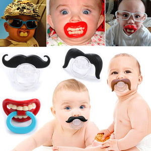 Baby Pacifier Soother Silicone Funny Nipple Dummy Baby Joke Prank Toddler Orthodontic Nipples Teether Pacifier