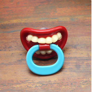 Baby Pacifier Soother Silicone Funny Nipple Dummy Baby Joke Prank Toddler Orthodontic Nipples Teether Pacifier