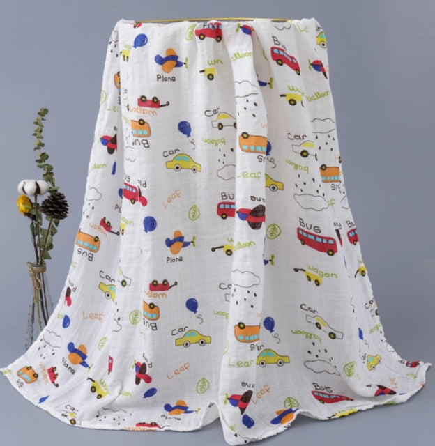 120cm*110cm Swaddle Blanket Baby Blanket Bamboo Muslin Blanket 120 Baby Blankets Newborn Blanket Swaddle Cotton