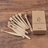 New design mixed color bamboo toothbrush Eco Friendly wooden Tooth Brush Soft bristle Tip Charcoal adults oral care toothbrush