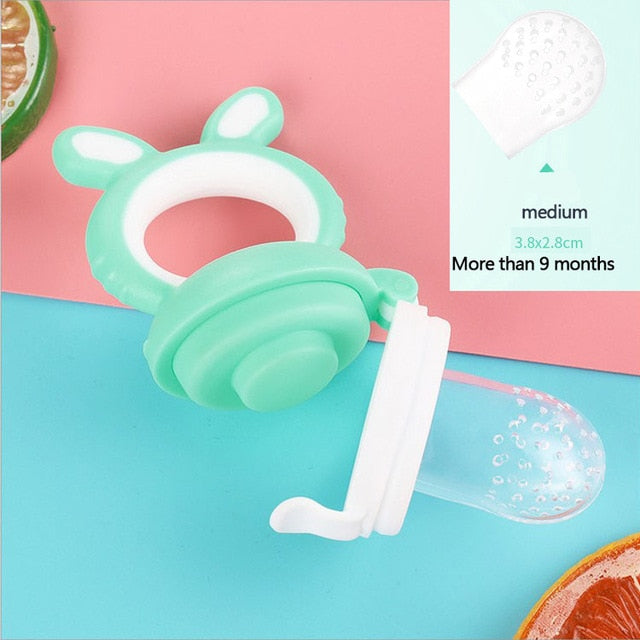 Baby nipple Fresh Food Nibbler Baby Pacifiers Feeder Kids Fruit feeding nipple Safe Supplies Nipple Teat Pacifier Bottles