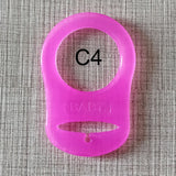 Baby Dummy Pacifier Holder Clip Adapter for MAM Ring 1PCS Silicone Button