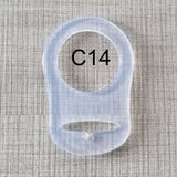 Baby Dummy Pacifier Holder Clip Adapter for MAM Ring 1PCS Silicone Button